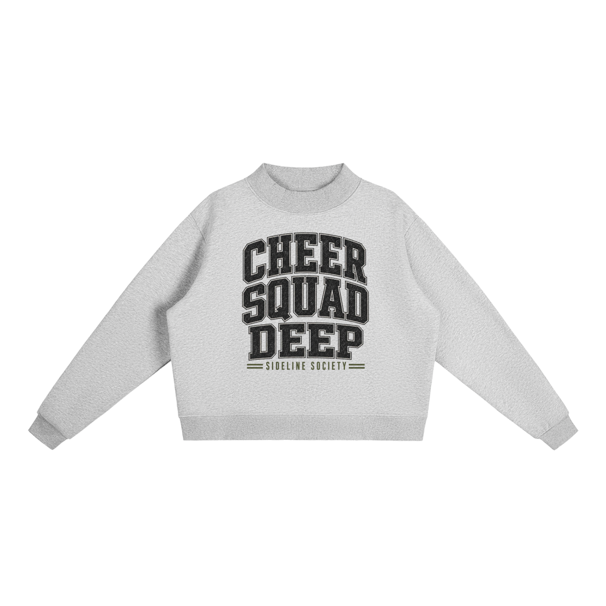 Essential Fleece Mock-Neck Crew Sweatshirt