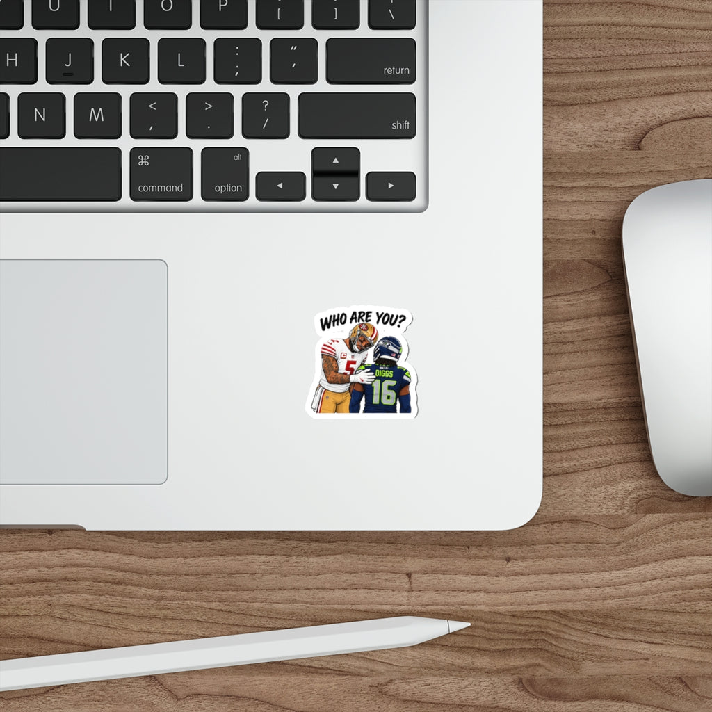 Who Are You? Sticker | Mike Evans & Trevon Diggs Football Meme