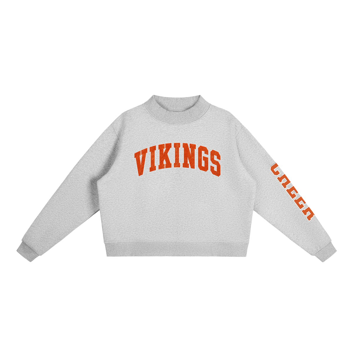 Essential Fleece Mock-Neck Crew Sweatshirt