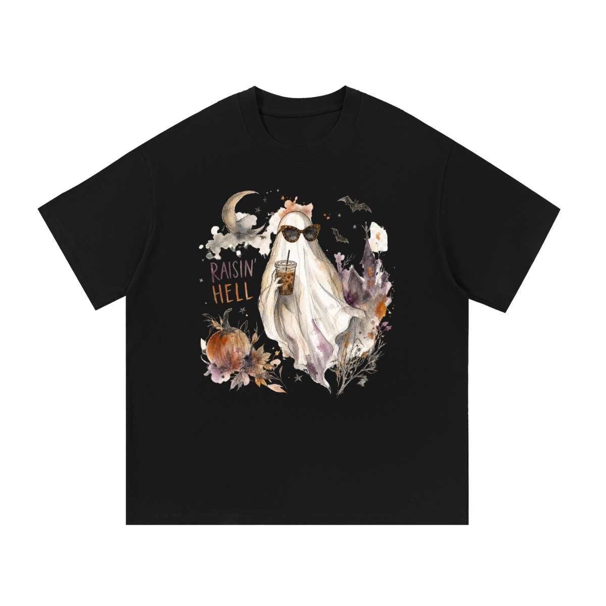 Raisin’ Hell Watercolor Ghost Tee