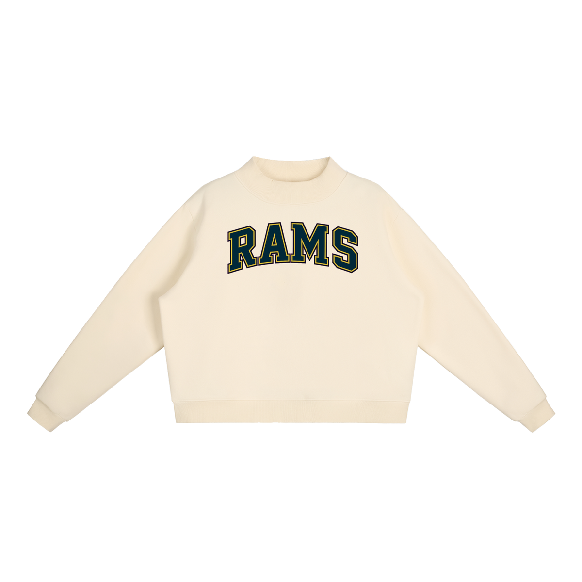 Rams Sideline Mock Neck Sweatshirt