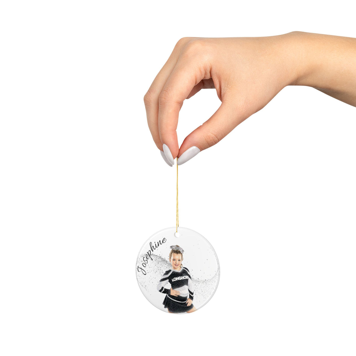 Personalized Longhorns Cheer Photo Ornament | 2026 Season