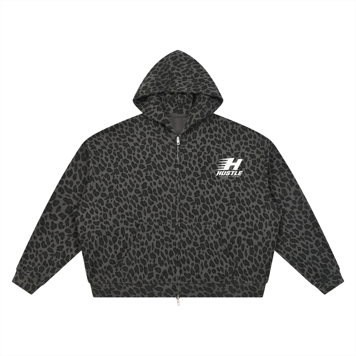 Raising Legends Leopard Oversized Zip Hoodie