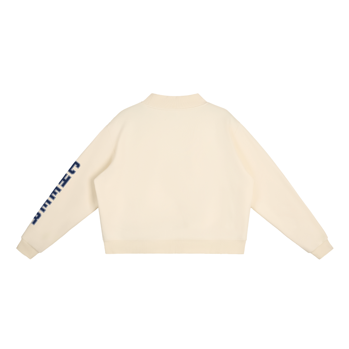 Essential Fleece Mock-Neck Crew Sweatshirt