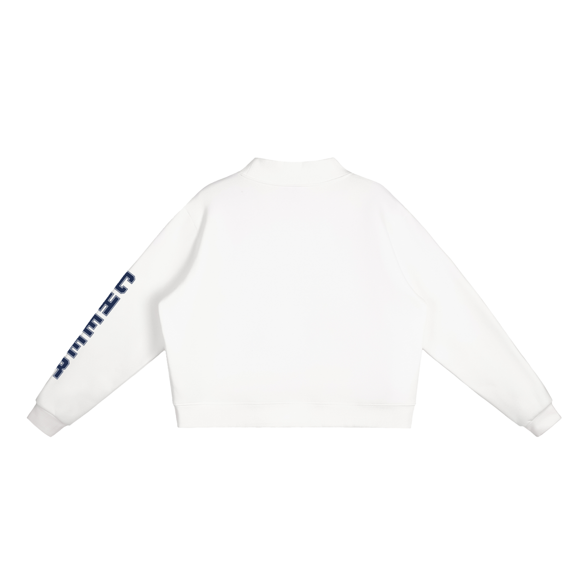 Essential Fleece Mock-Neck Crew Sweatshirt
